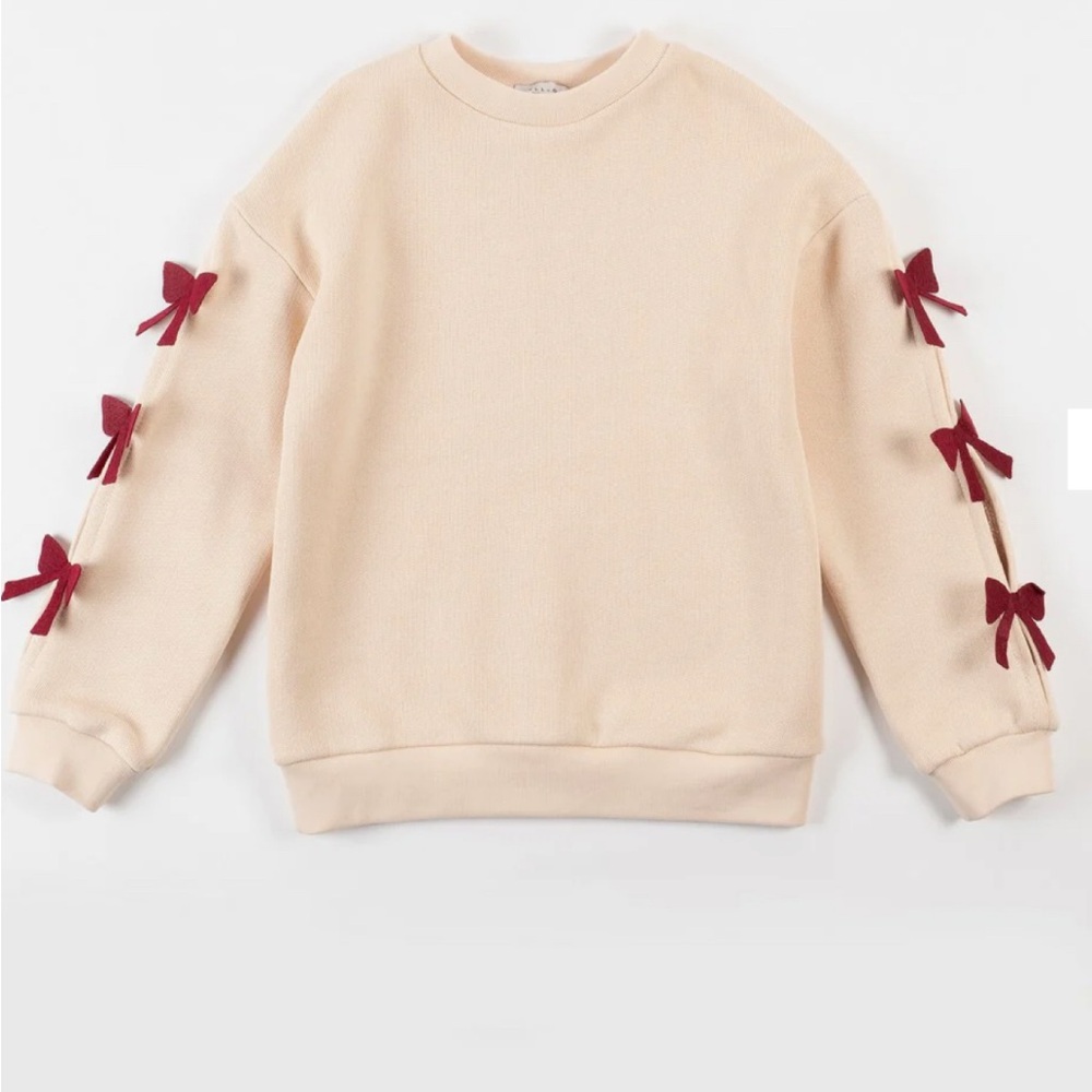 YELL-OH SAND BOW SWEATSHIRT SIZE 8